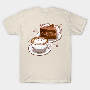 Cat Coffee and Cake T-Shirt